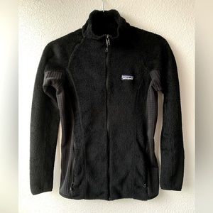 Women’s Patagonia xs fleece full zip black 2019
